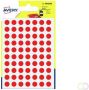 Avery PSA08R ronde markeringsetiketten diameter 8 mm blister van 490 stuks rood - Thumbnail 2